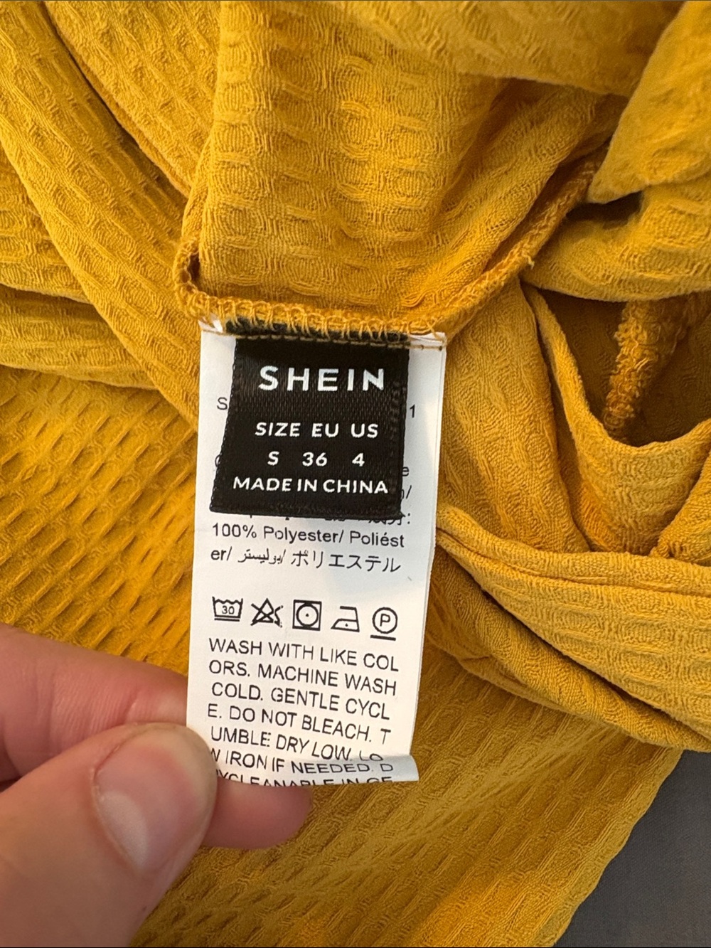 SHEIN Mustard Wide-Leg Linen Blend Overalls Jumpsuit - Picture 10 of 12